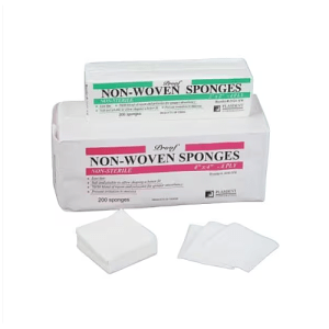 Plasdent Non Woven Sponges, 4ply, 4"x4"